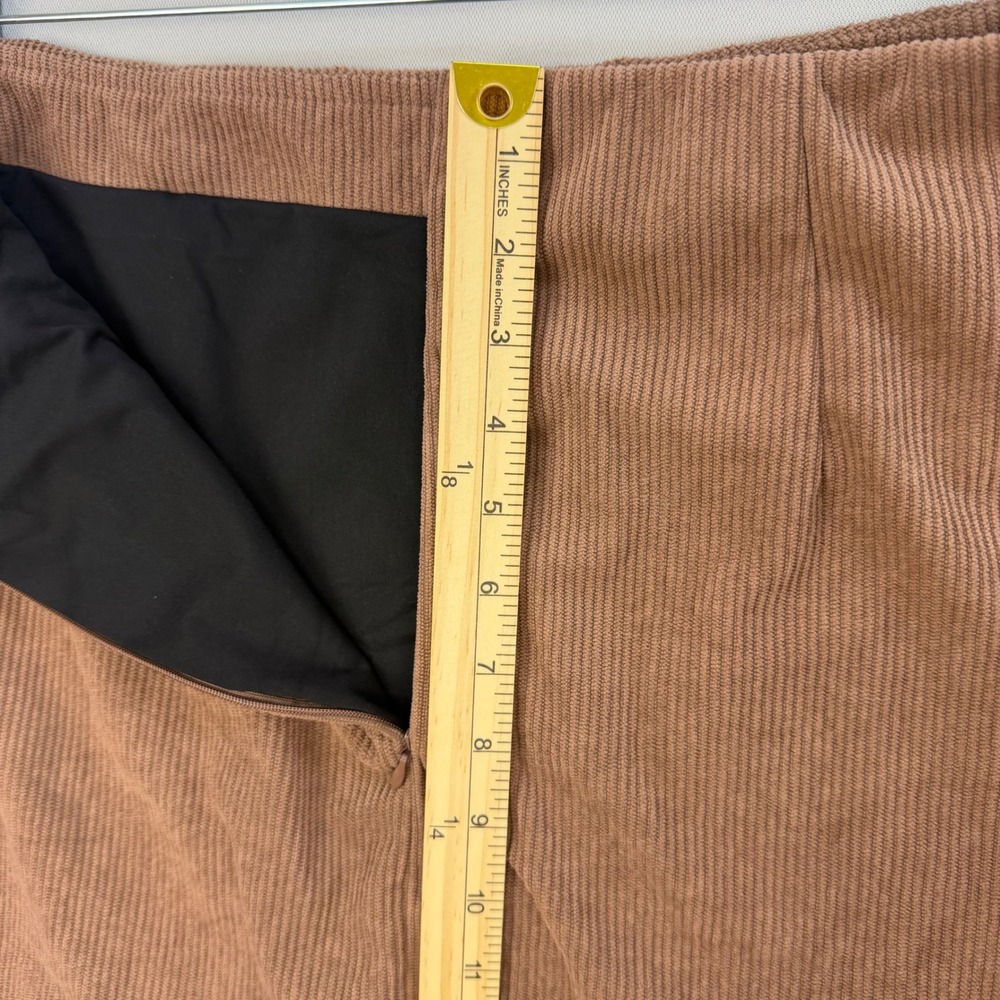 Halara High Waisted 2 in 1 A-Line Corduroy Mini Skort Ribbed Active Office XL - Picture 14 of 15
